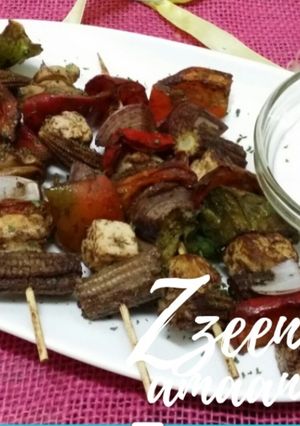 A picture of Mexican Kebabs.
