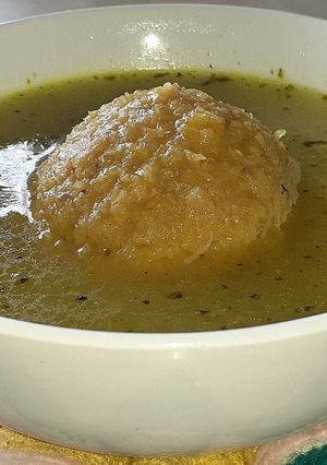 Una foto de Caldo de Bolas