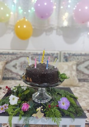 عکسی از دستور کیک تولد