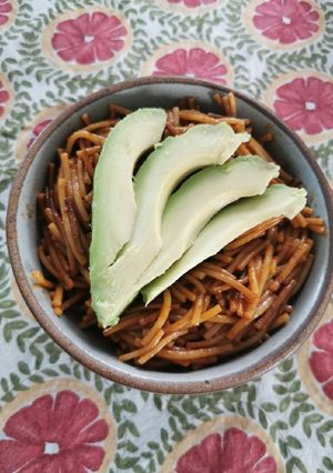 Una foto de Fideo seco a los 3 chiles