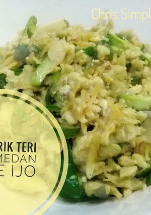 Foto resep Orak Arik Teri Asin Medan Cabe Ijo