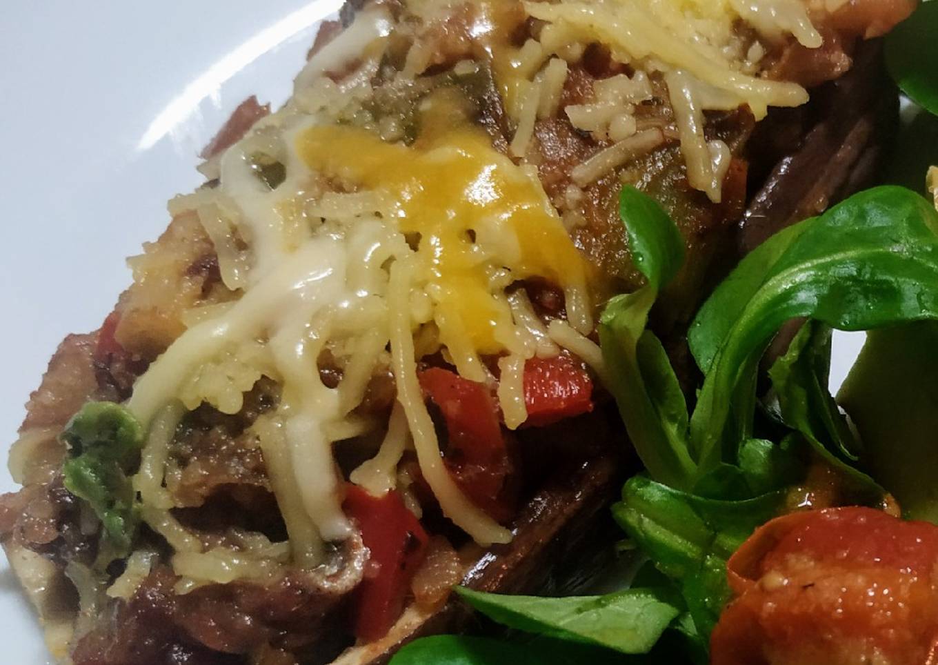 Berenjenas rellenas de verdura y anchoas