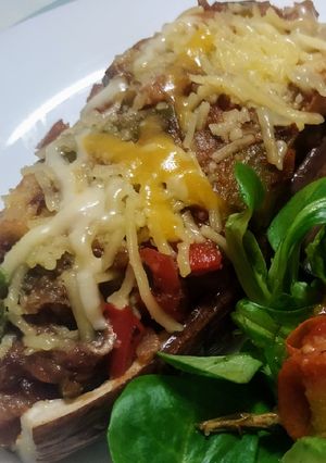 Foto principal de Berenjenas rellenas de verdura y anchoas