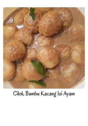 Foto resep Cilok Bumbu Kacang Isi Ayam