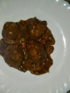 Una foto de Albóndigas con Salsa