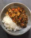Pechuga de pavo con curry japonés