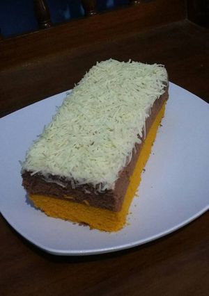Foto resep Bolu kukus lapis dua warna