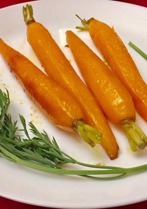 Une photo de Carottes nouvelles glacées