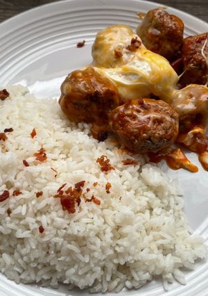 Una foto de Albóndigas con queso