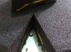 Foto resep Bolu kukus ketan hitam with cheese slice soft banget