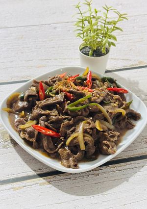 Foto resep Sapi Lada Hitam