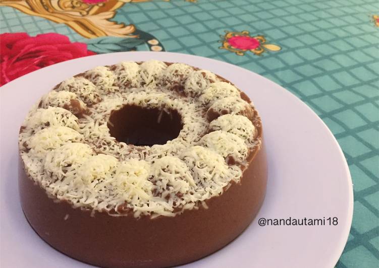 Puding roti coklat keju