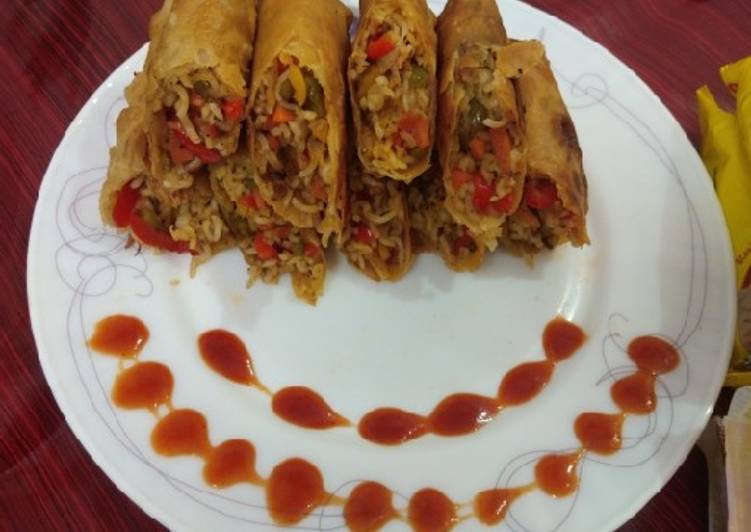 Steps to Make Award-winning Veg spring roll