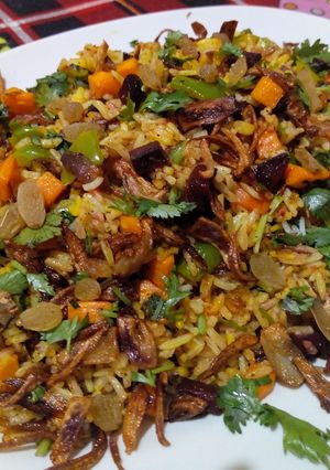 A picture of Veg fried rice.