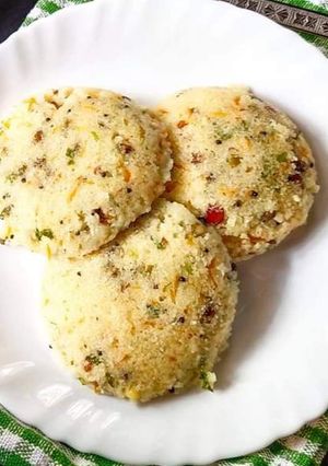 A picture of Moong daal Idli Recipe.