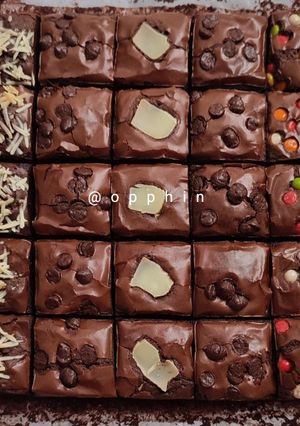 Foto resep Brownis Sekat ukuran 20x20