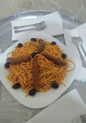 صورة لوصفة سباغيتي المرقاز