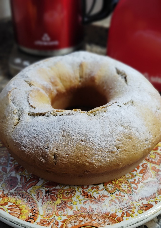 Una foto de Mi torta de bananas 🫶🏻 riquísima 😍