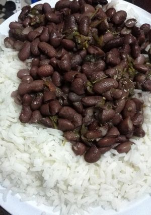 A picture of Stewed Beans and Rice.