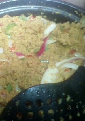 A picture of Fried couscous.