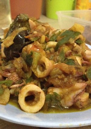 Foto resep Cumi sambel ijo