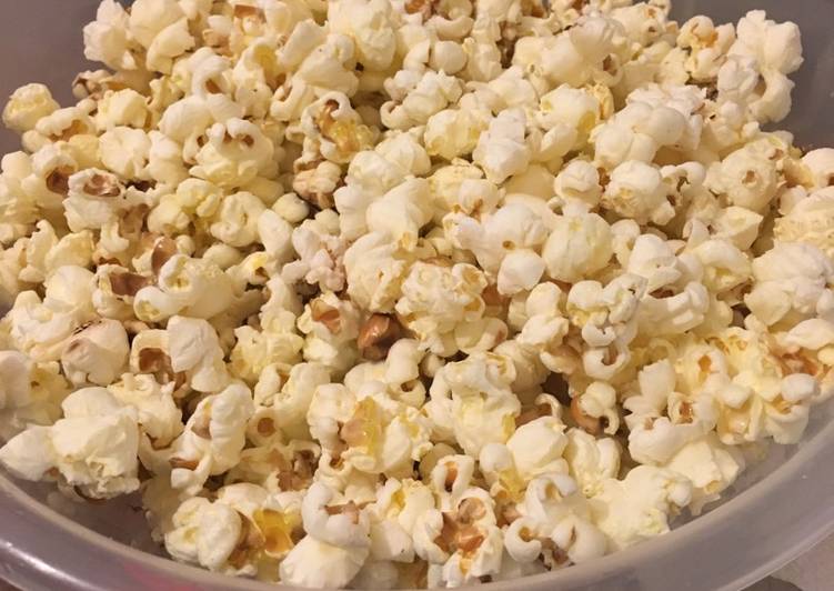 Simple Way to Make Homemade Garlic &amp; rosemary popcorn