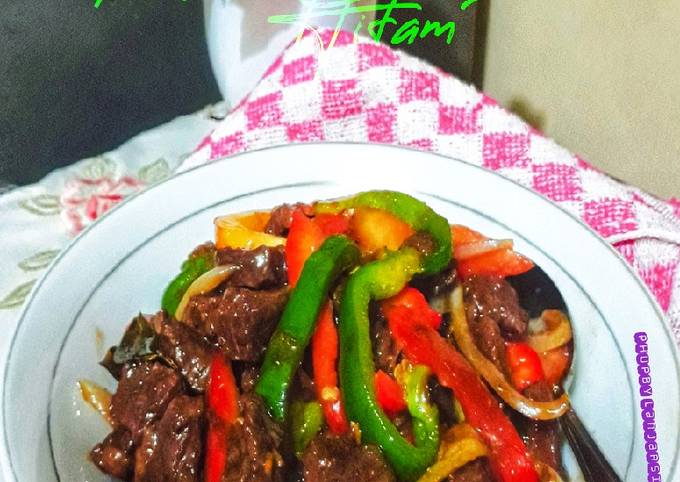 Daging Sapi Masak Paprika Saos Lada Hitam