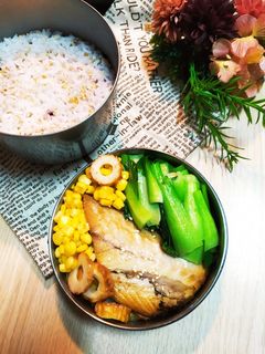 薄鹽鯖魚便當 的食譜成品照片