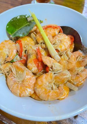Foto resep Udang tumis asam
