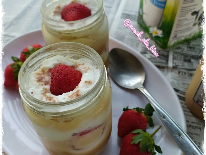 Cara Gampang Membuat Resep  Banofee Pie with Strawberry yang Menggugah Selera, Menggugah Selera