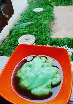 Foto resep Bubur Sum Sum Pandan super gampil. 1:10