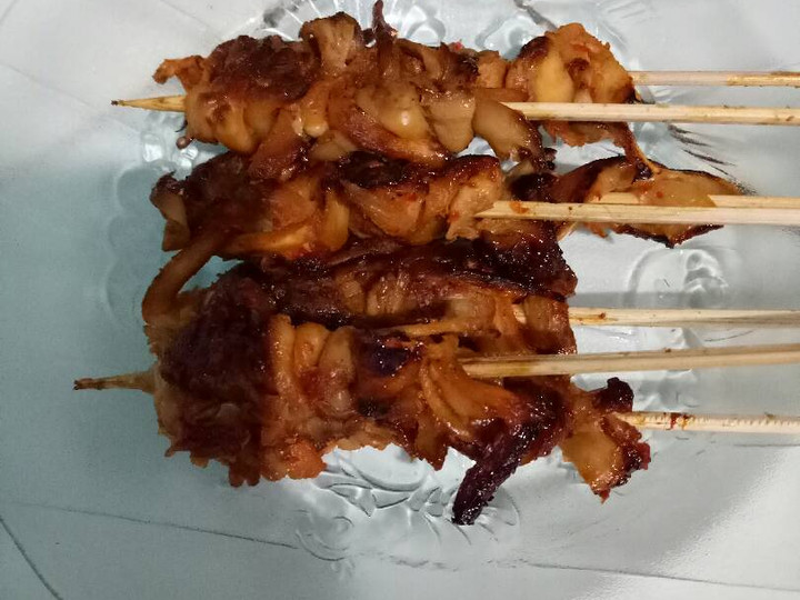 Ini dia! Bagaimana cara membuat Sate jamur bumbu merah simpel  enak