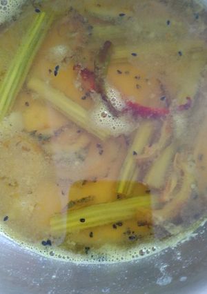 A picture of Bitter gourd dal.
