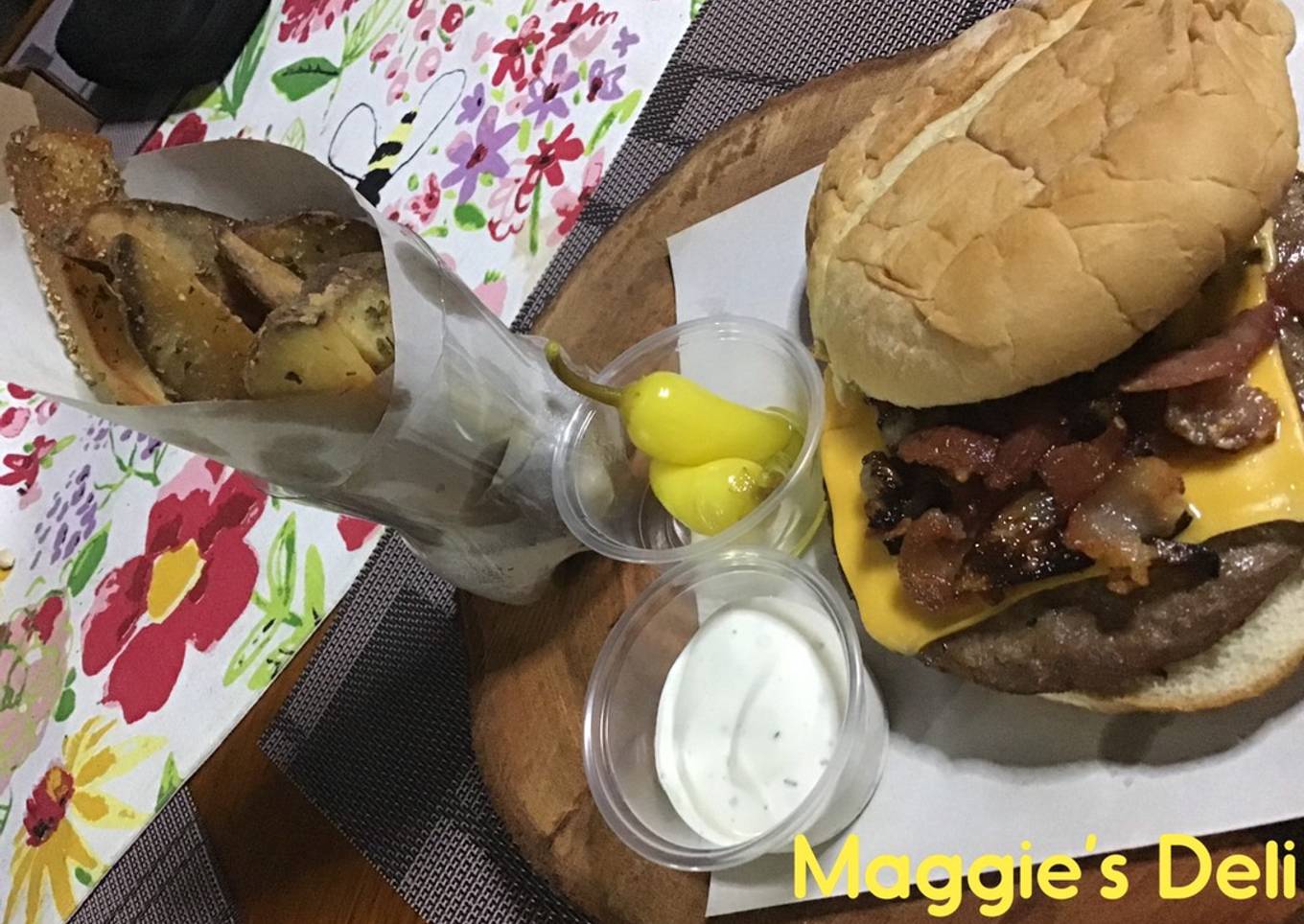 Combo cheddar bacon onion