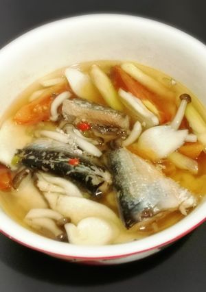รูปของ ต้มยำปลากระป๋องใส่เห็ด