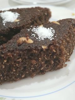 عکسی از دستور کیک باقلوا شکلاتی