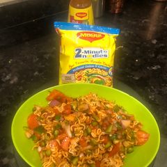 A picture of Maggi Bhel.