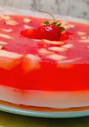 Foto resep Puding Jelly Susu Buah Merdeka