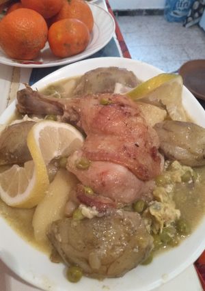 صورة لوصفة جلبانة (بازيلا) بلقرنون والبيض لذيذة 😋😋😋