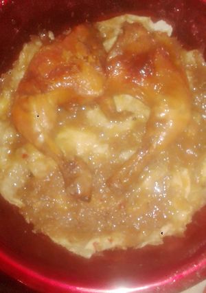 صورة لوصفة السخينة الصعدية او التقلية اللذيذة 😍
