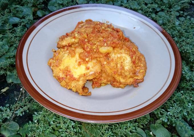 Balado Telur Dadar