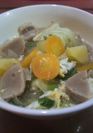 Foto resep Sup sapo pentol