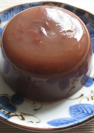 A picture of Azuki Kanten Jelly ‘Mizu-Yōkan’.