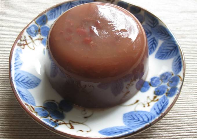 Recipe of Mario Batali Azuki Kanten Jelly ‘Mizu-Yōkan’