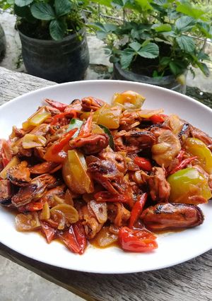 Foto resep Oseng kerang kupas pedas