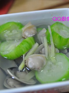 薑絲蛤蜊胡絲瓜湯 的食譜成品照片