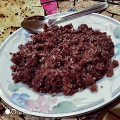 Red Rice flour Churma A picture of Red Rice flour Churma.