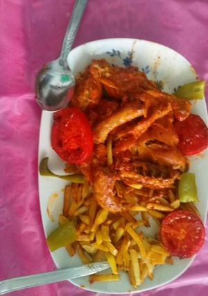 عکسی از دستور چلو مرغ