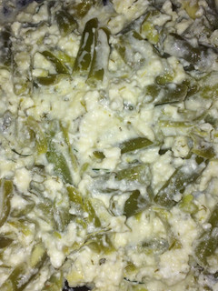 Kapros-túrós párolt zöldbab recept fotója