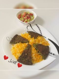عکسی از دستور کته و کوکو سبزی 😋